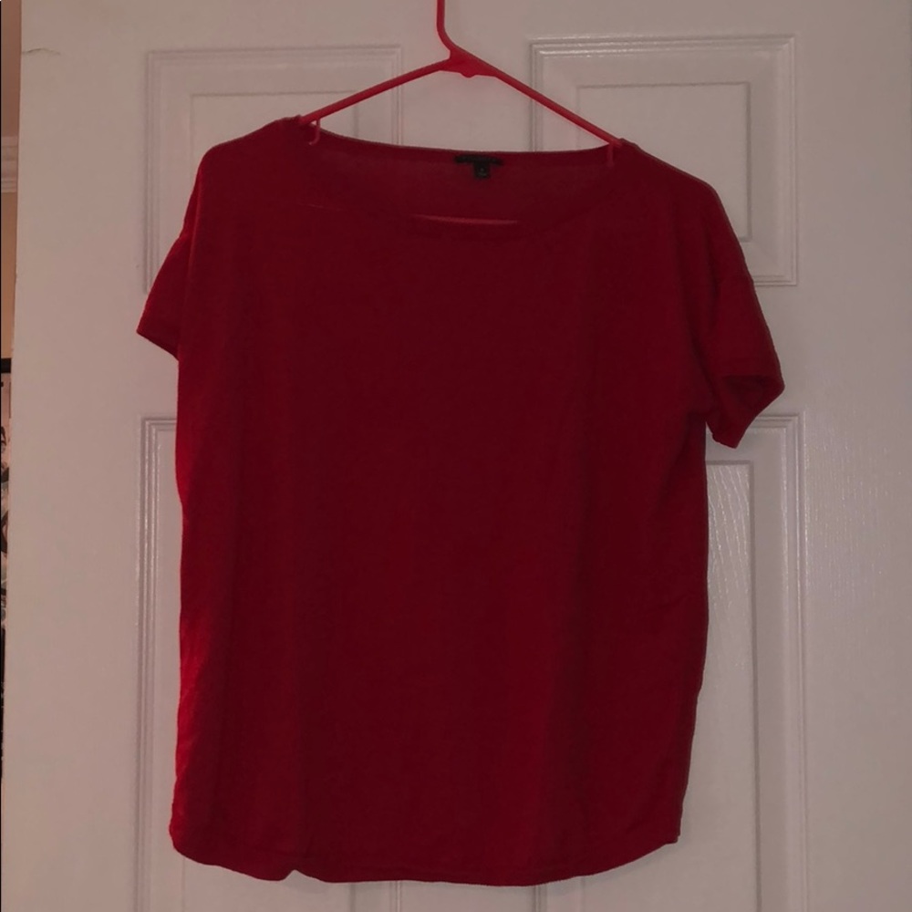 Red short sleeve talbots sweater